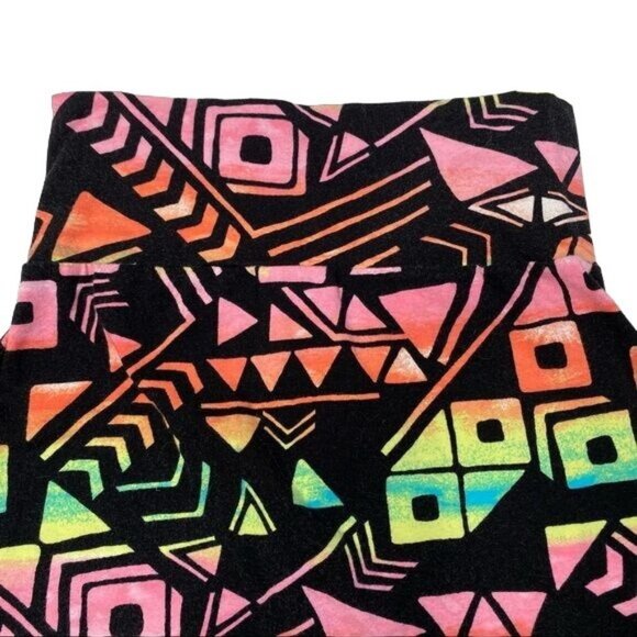 Victoria Secret Pink Neon Black Retro Design Mini Skirt Size S - Picture 6 of 11